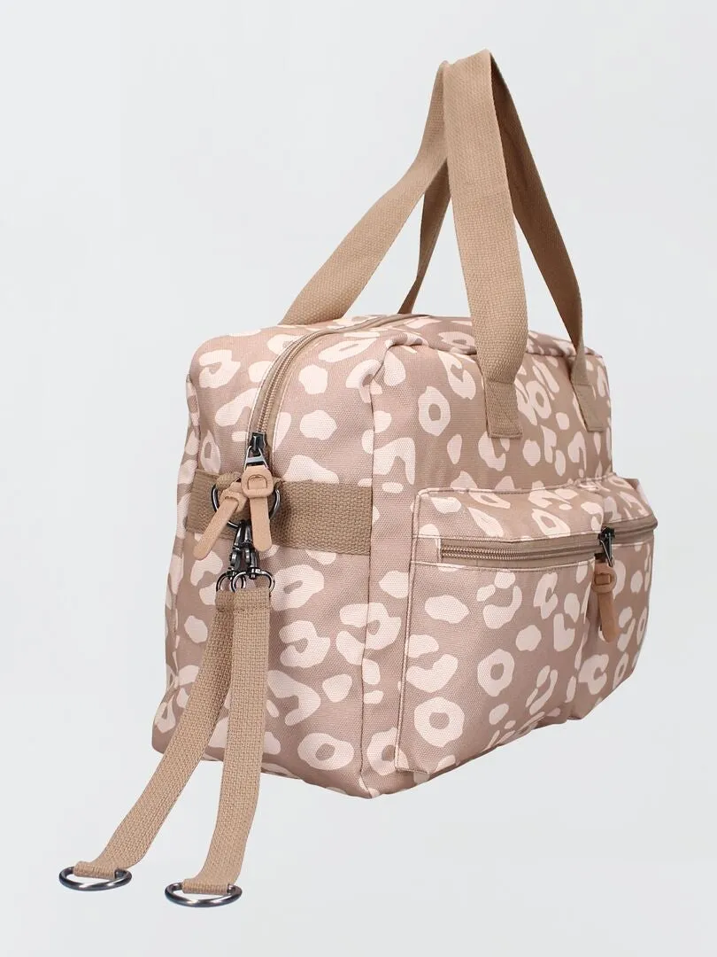 BOLSO CAMBIADOR ESTAMPADO  BEIGE