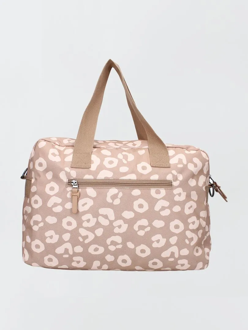 BOLSO CAMBIADOR ESTAMPADO  BEIGE